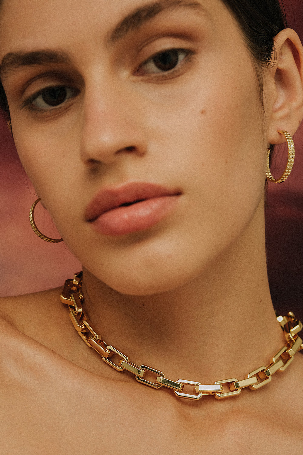 Сережки Pyramid Gold Large