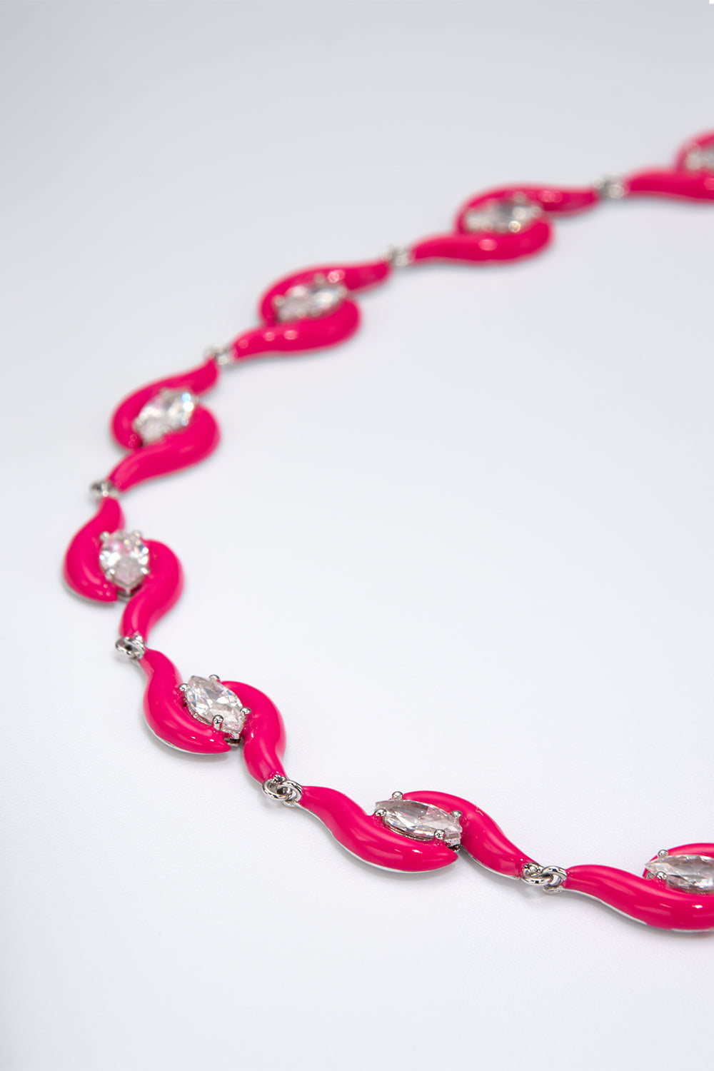 Кольє Splash Fuchsia