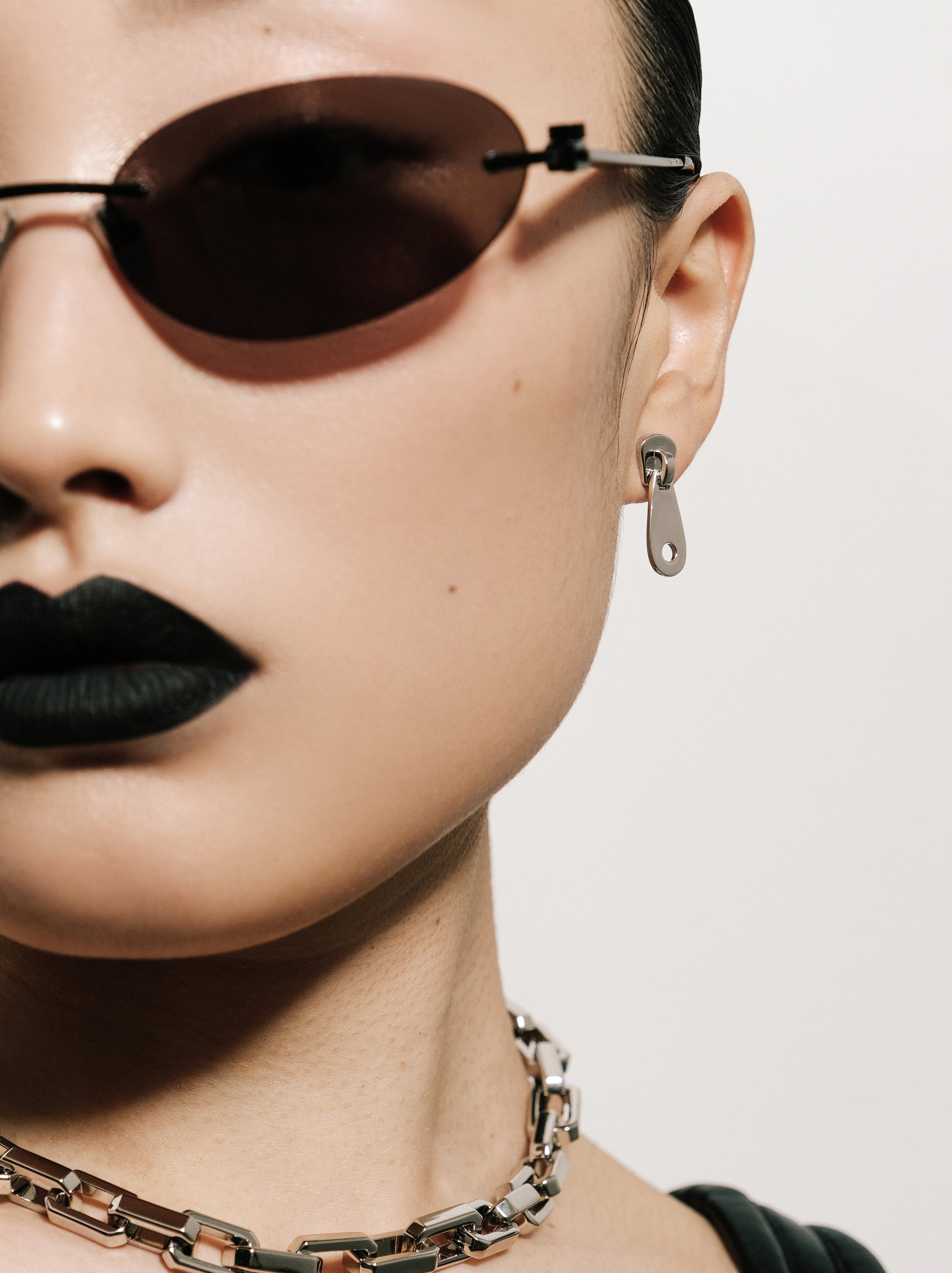 Сережки Zip Silver