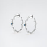 Сережки Leaf Hoops Silver