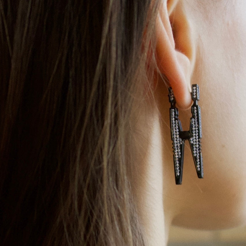 Моносережка Clothespin Crystal Black
