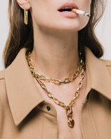 Кольє Double Round Chain Gold