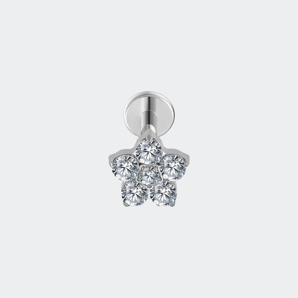 Crystal Flower Silver