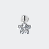 Crystal Flower Silver