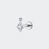 Crystal Rhombus Silver