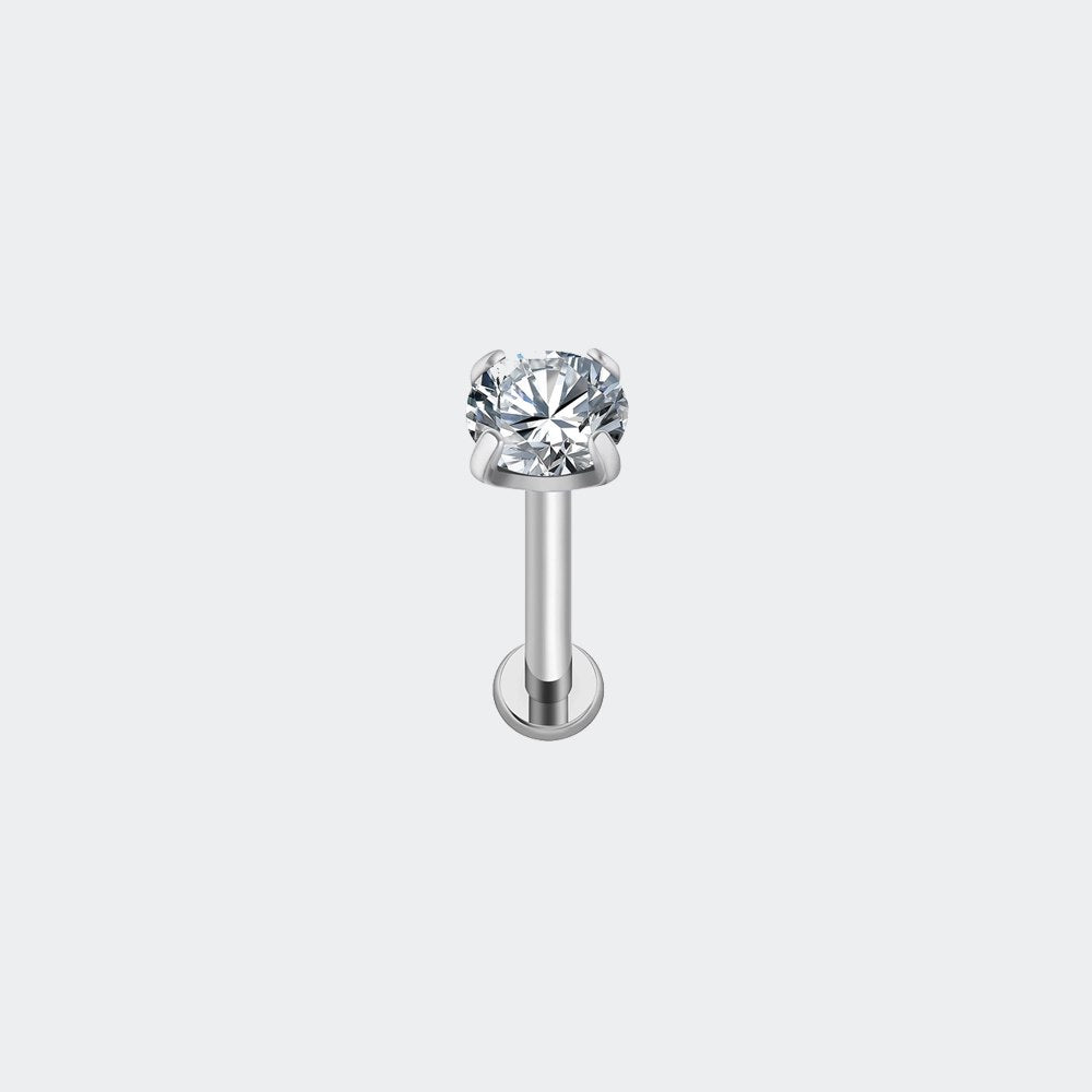 Crystal Pin Silver
