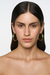 Сережки Leaf Hoops Gold